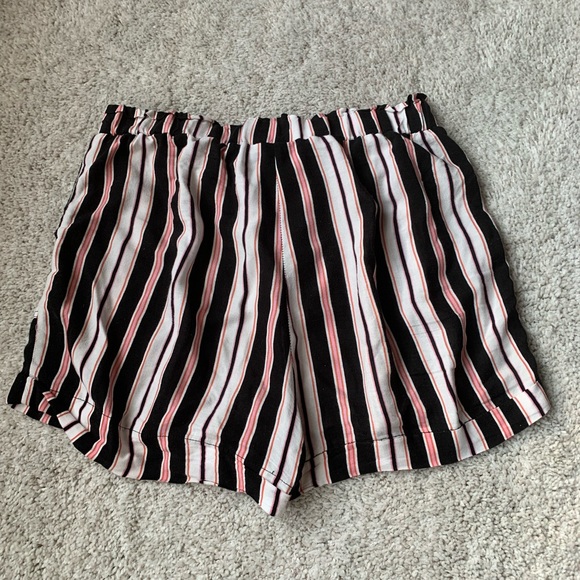 🎆🎇3for$9 Joe B striped Button front challis short-Juniors L/8/10 - Picture 2 of 2